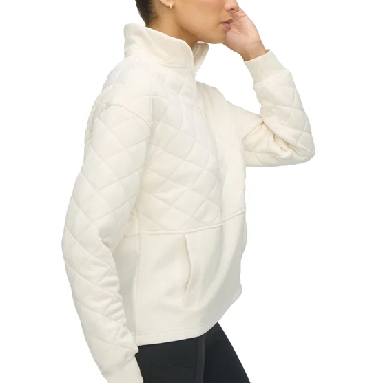TILLEY - Chandail Matelassé à Glissière un Quart pour Femme