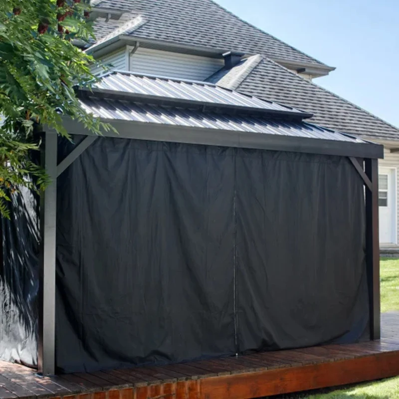 SOJAG - Gazebo avec Moustiquaire et Rideaux de 10 x 14 pi Alma