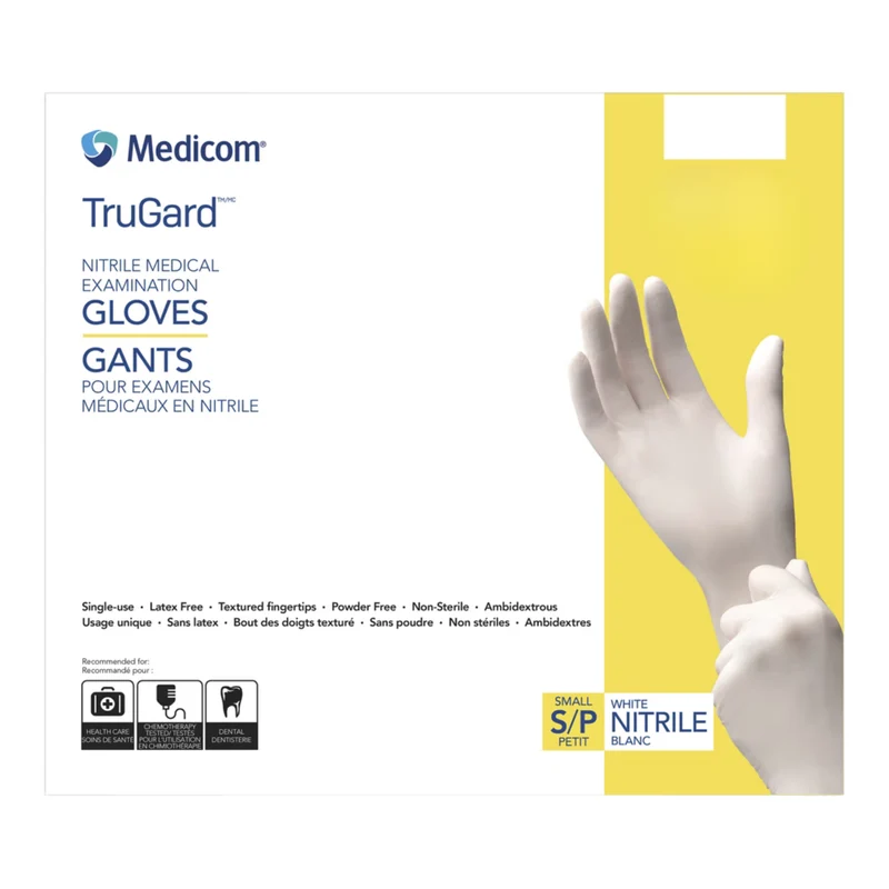 MEDICOM - Boite de 200 Gants pour Examens Médicaux en Nitrile