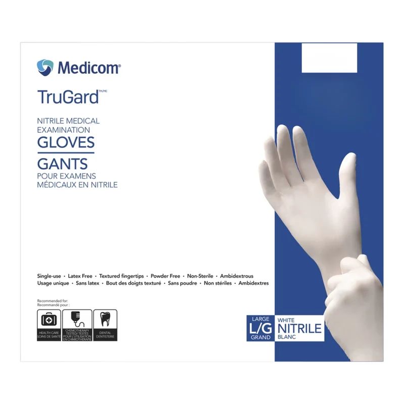 MEDICOM - Boite de 200 Gants pour Examens Médicaux en Nitrile