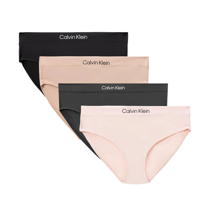 CALVIN KLEIN - Paquet de 4 Culottes Taille Basse pour Femme