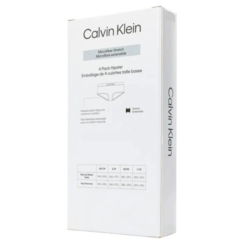 CALVIN KLEIN - Paquet de 4 Culottes Taille Basse pour Femme