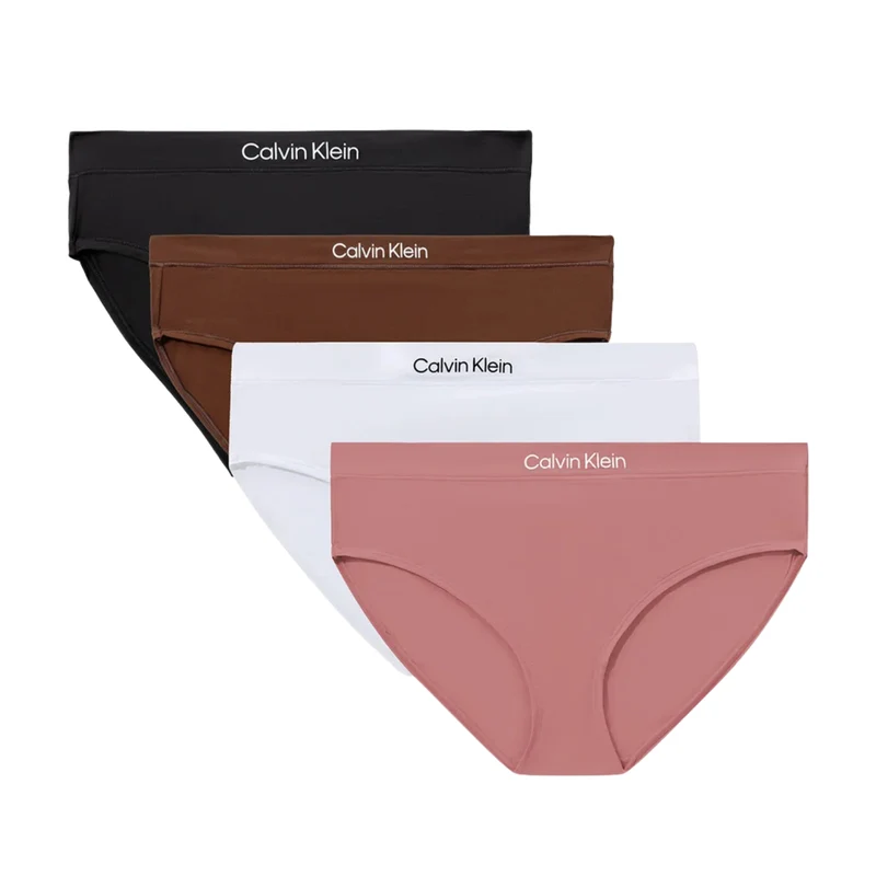 CALVIN KLEIN - Paquet de 4 Culottes Taille Basse pour Femme