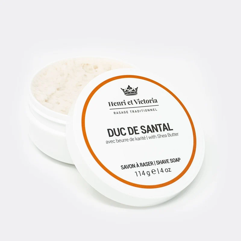 Henri et Victoria - Shaving Soap Vegan - Duc de Santal