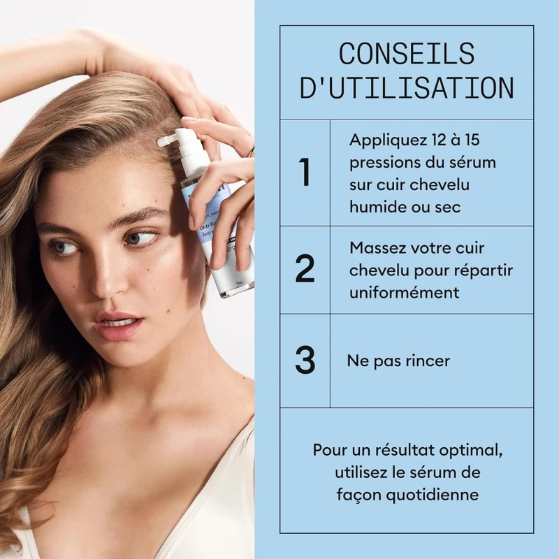 Sérum anti-amincissant "Ultimate Power Serum" améliore la résistance - Réduit la perte des cheveux tout en épaississant (70ml/2.3oz)