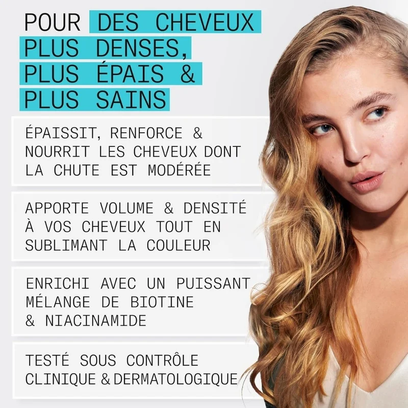 Traitement épaississant sans rinçage cheveux + cuir chevelu Système 3 - Pour cheveux colorés avec chute modérée