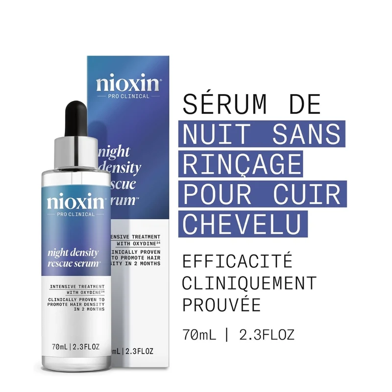 Sérum de nuit densifiant "Night Density Rescue Serum" - Favorise l'augmentation de la densité capillaire en 2 mois (70ml/2.3oz)