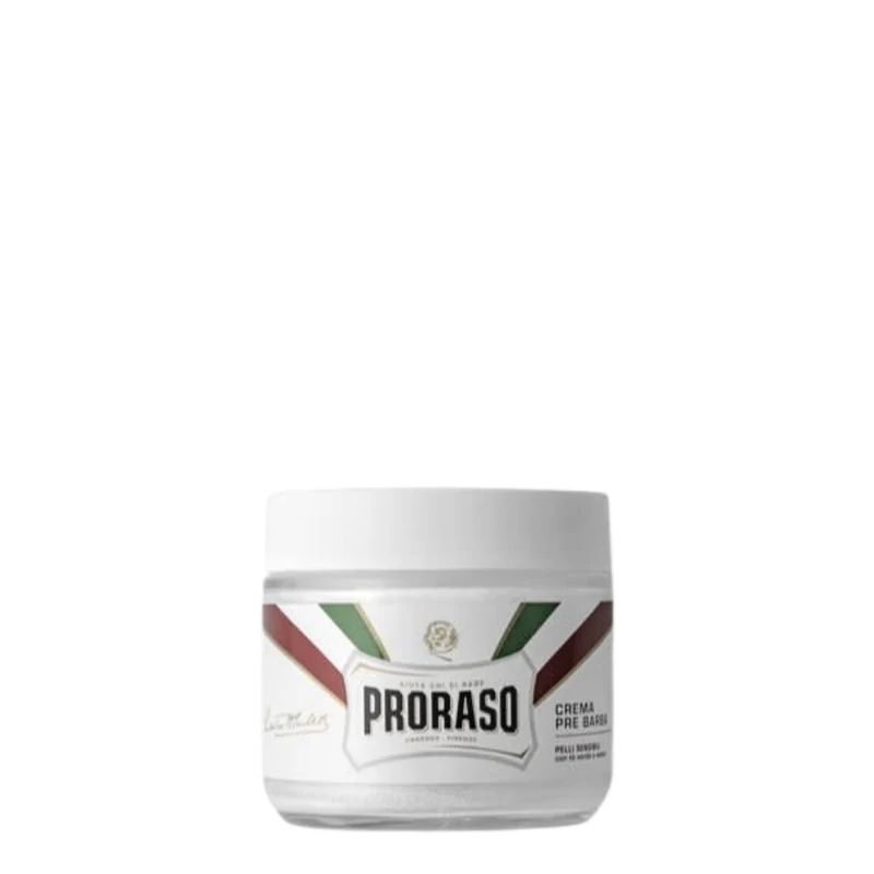 Crème de pré-rasage au thé vert et à l'avoine - Pour peau sensible (100ml/3.6oz)
