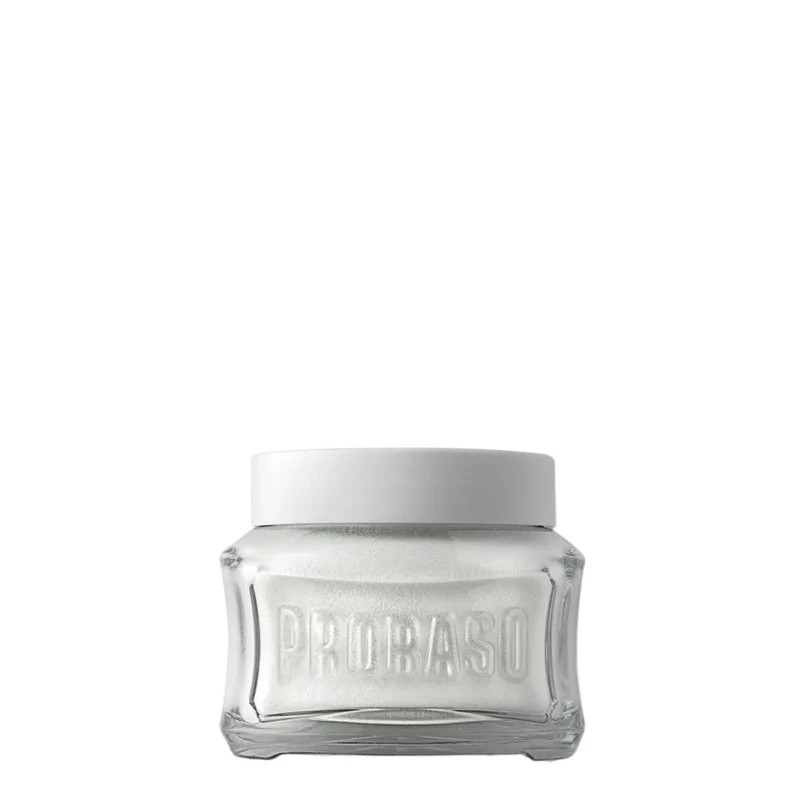 Crème de pré-rasage au thé vert et à l'avoine - Pour peau sensible (100ml/3.6oz)