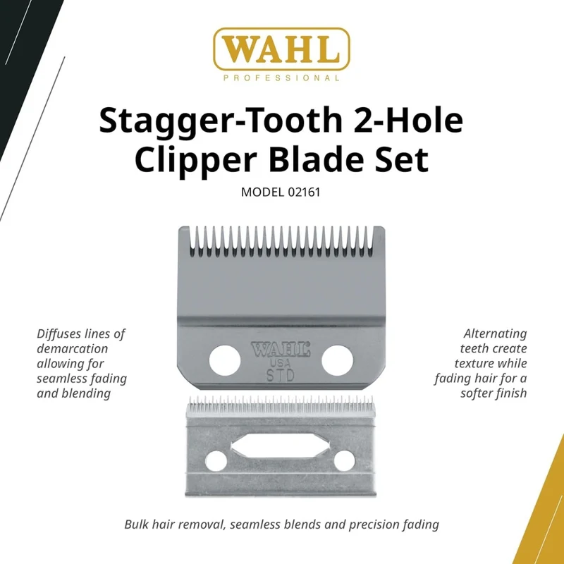 Lame de remplacement "Stagger-Tooth" argent #02161 - Pour modèle 5 Star Magic Clip #8148