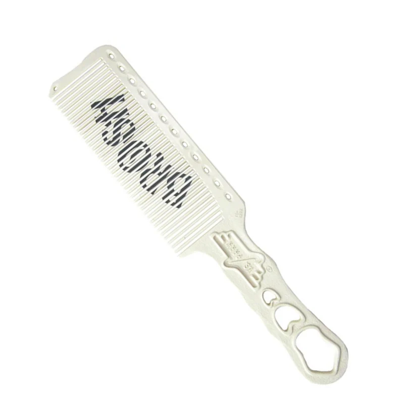 x Y.S.Park - Peigne de tondeuse "YS-s282 Slim Type Flat Top Clipper Comb" (240mm/9.45") - Blanc