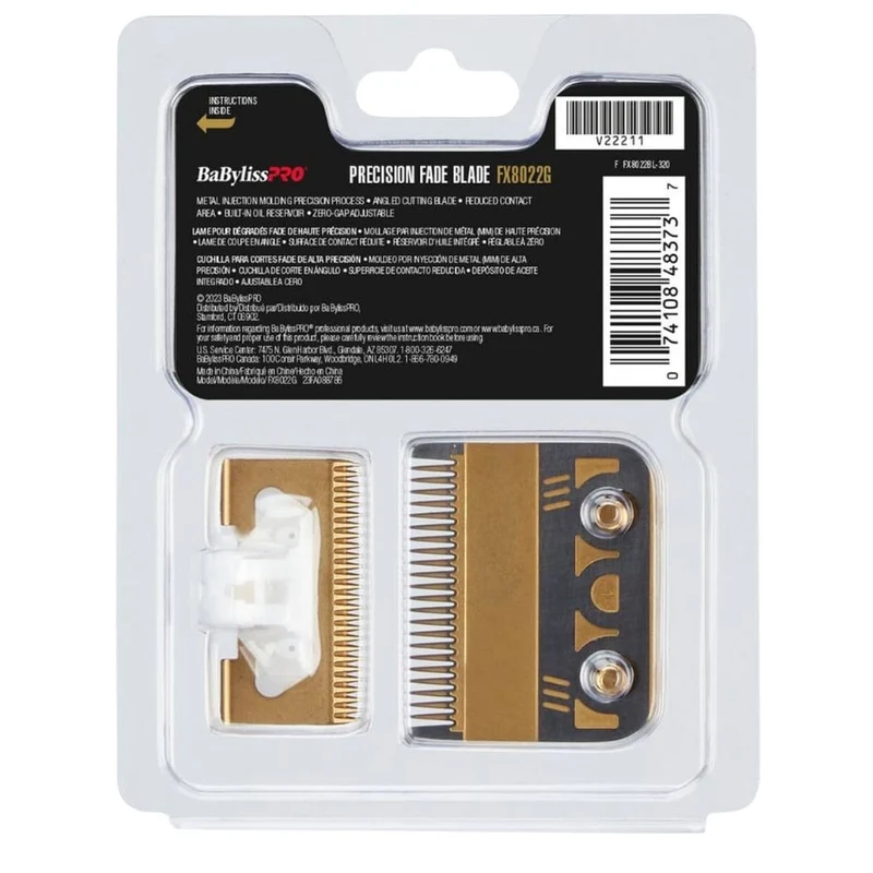 Lame de rechange pour tondeuse FX829 Lame de précision moulée par injection de métal et titanium FX8022G - Or