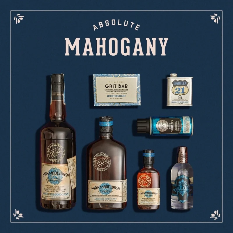 Nettoyant 3 en 1 barbe, cheveux et corps "Absolute Mahogany"