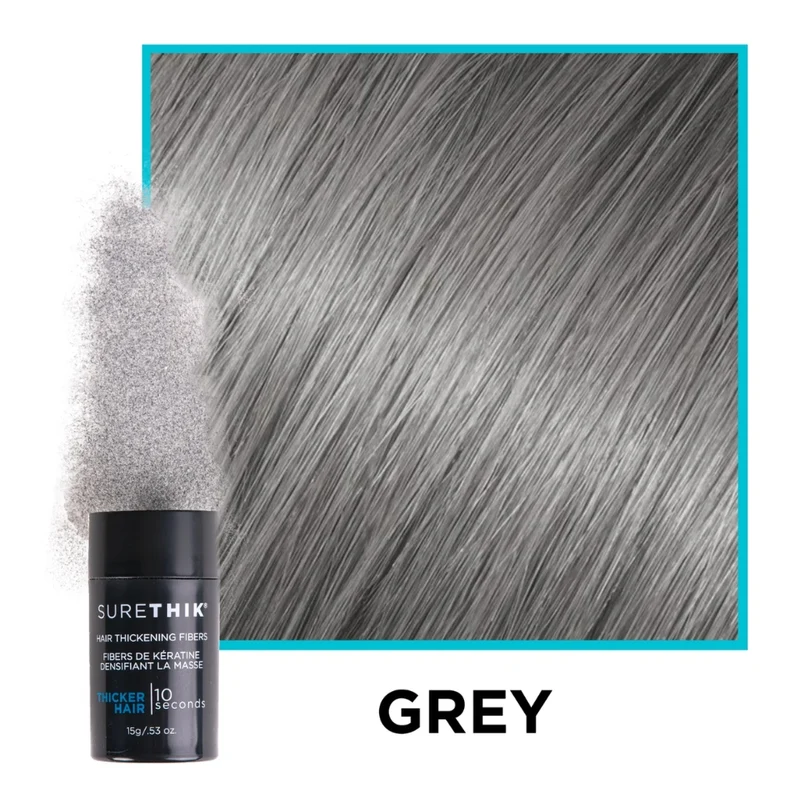 Fibres de kératine densifiant la masse "Hair Thickening Fibers" (15g/0.53oz) Gris