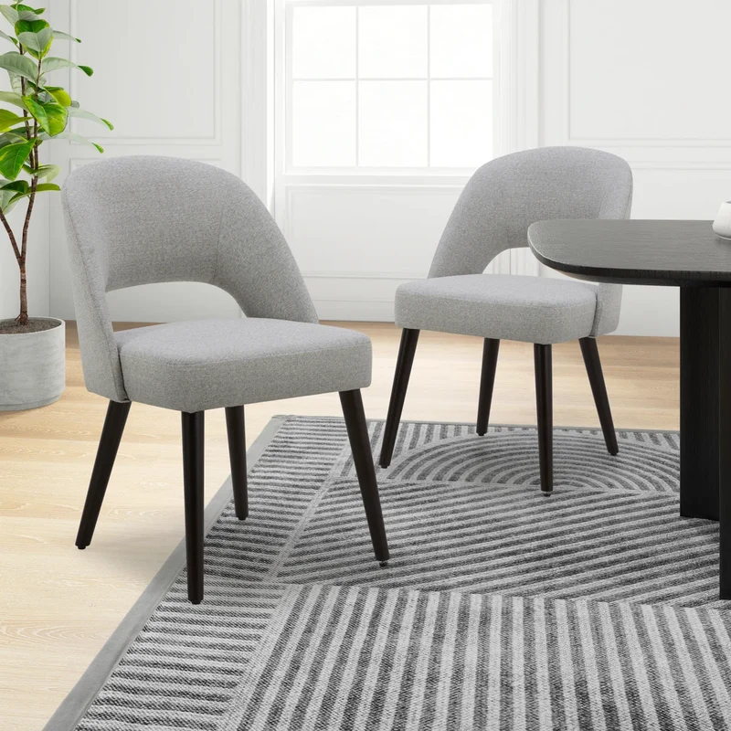 GILMAN CREEK FURNITURE - Ensemble de 2 Chaises de Salle à Manger en Tissu