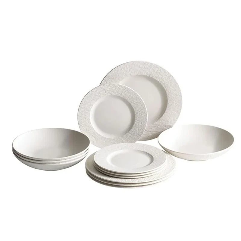 VILLEROY & BOCH - Service de Vaisselle de 12 Pièces Collection Manufacture Rock