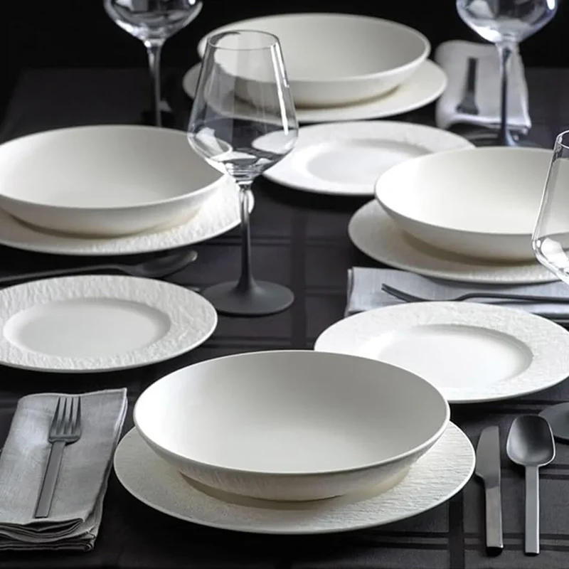 VILLEROY & BOCH - Service de Vaisselle de 12 Pièces Collection Manufacture Rock