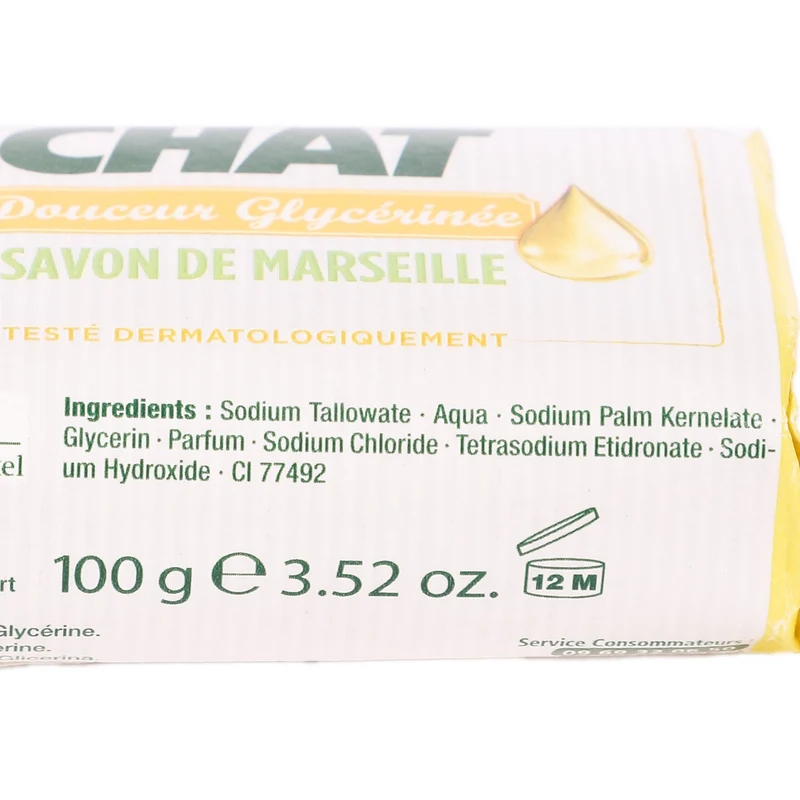 6 savons de Marseille douceur glycérinée