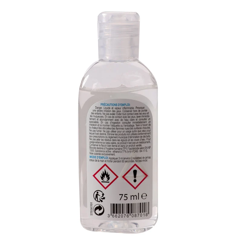 Gel désinfectant mains