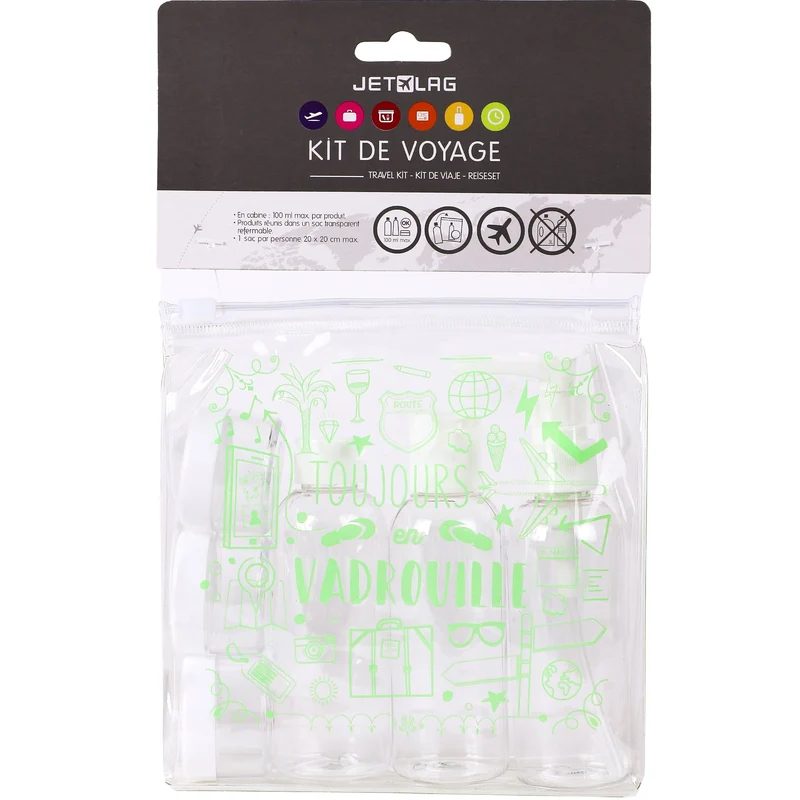 Kit de voyage flacons et pots