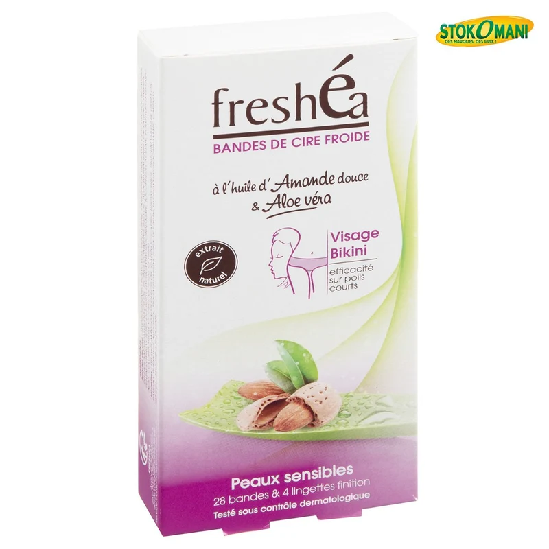 KIT DE 16 BANDES DEPILATOIRES BIKINI ET 12 BANDES VISAGE - FRESHEA