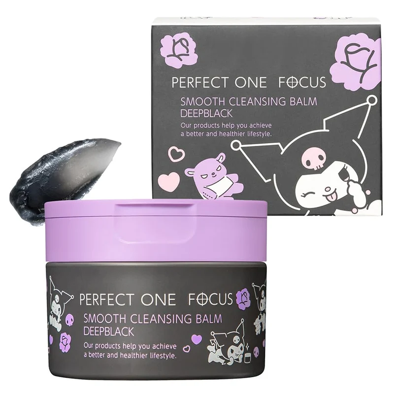 Perfect One Focus Smooth Cleansing Balm Deep Black Kuromi Limited Edition Design 75g
