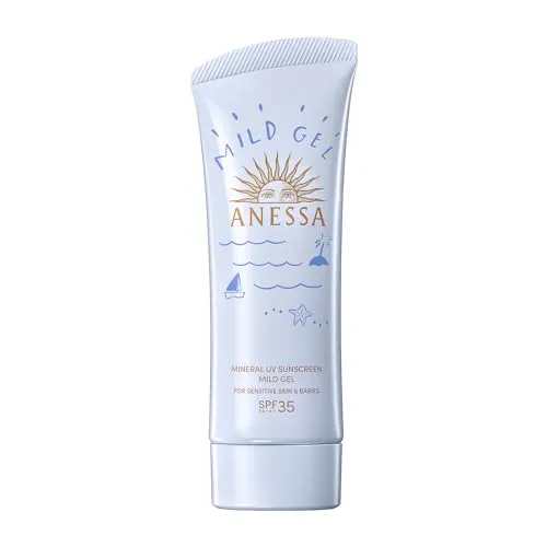 Shiseido Anessa 2024 Mineral UV Mild Gel 90g Adults, Children, Babies, sensitive skin
