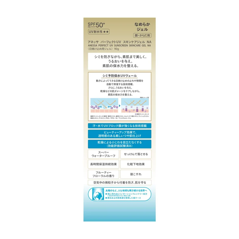 Shiseido Anessa 2024 Perfect UV Skin Care Gel NA 90g