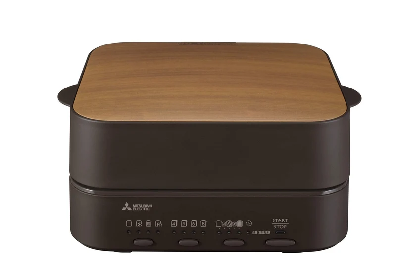 Mitsubishi Electric 1-Slice Bread Oven Toaster 5 Settings Retro Brown TO-ST1-T