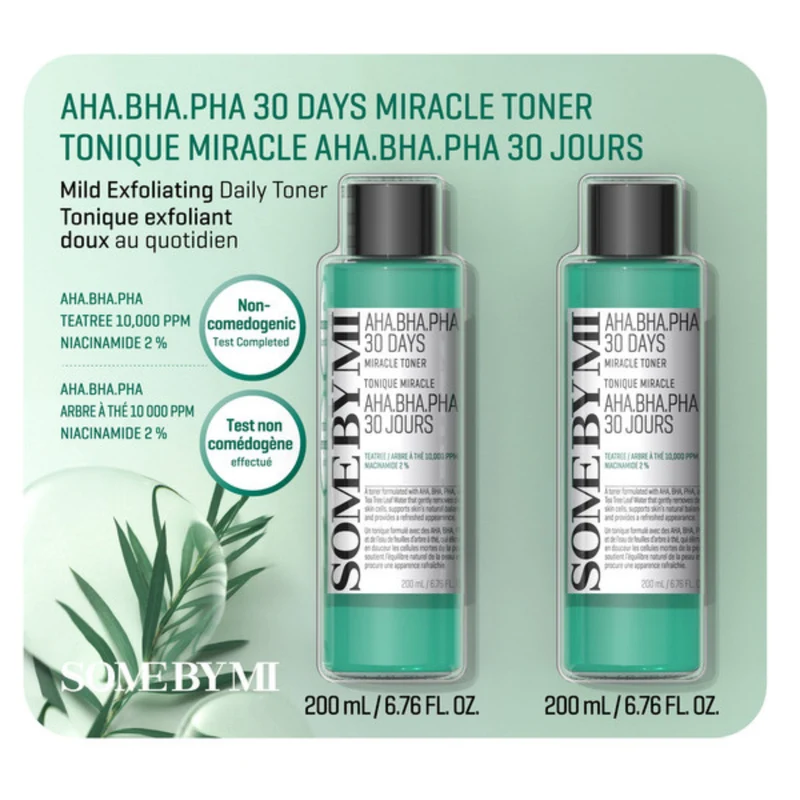 SOME BY MI - Paquet de 2 Toniques Miracle AHA.BHA.PHA. 30 Jours