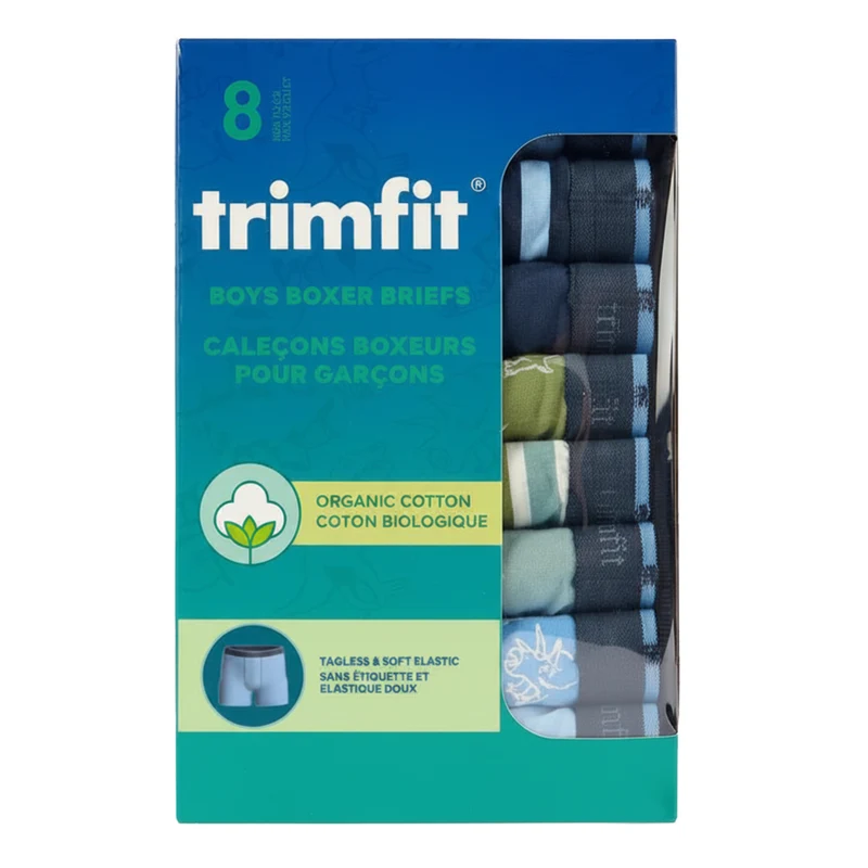 TRIMFIT - Paquet de 8 Caleçons pour Garçon