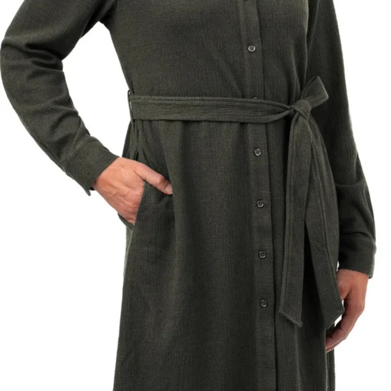 KERSH - Robe à Manches Longues pour Femme