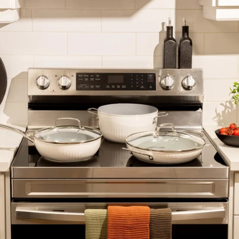 CUISINART - Batterie de Cuisine de 12 Pièces en Céramique Antiadhésive Artisan Élite Pro