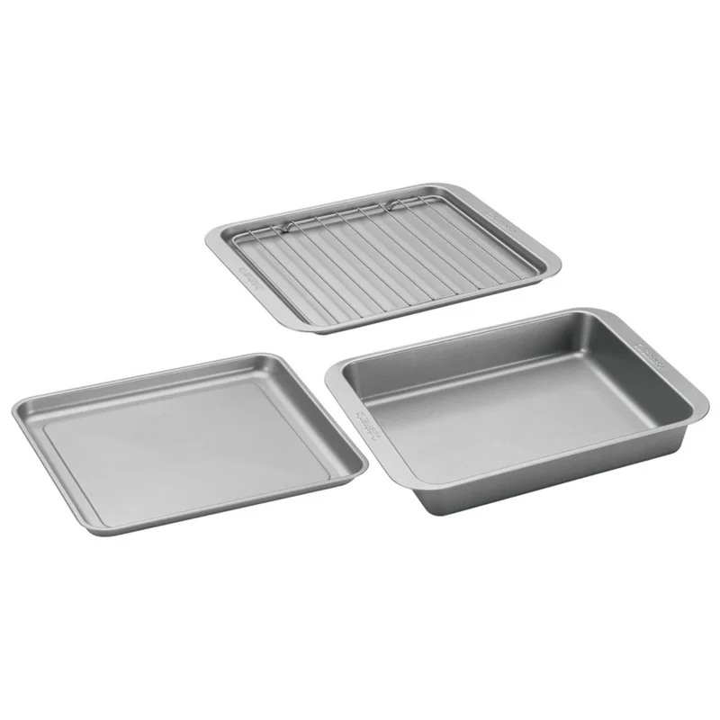 CUISINART - Ensemble de 3 Plats de Cuisson pour Four Grille-Pain