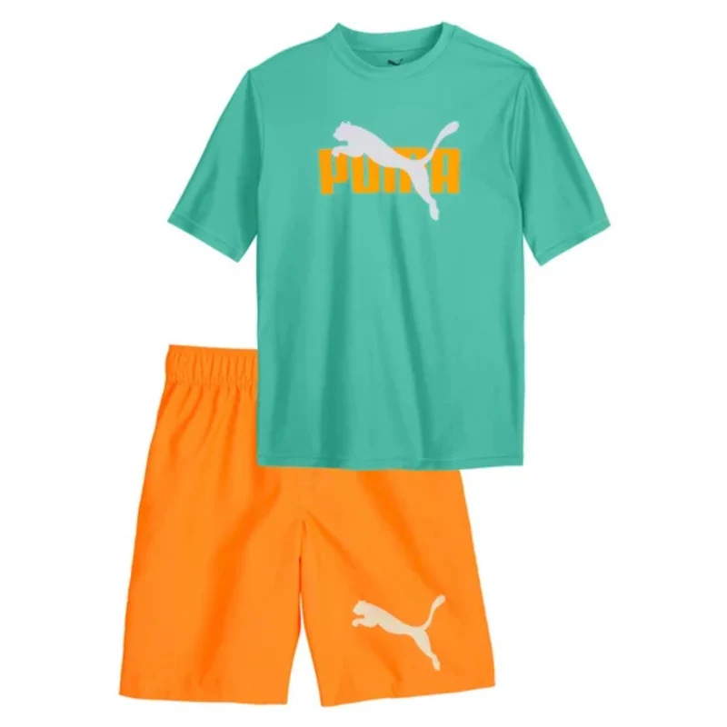 PUMA - Maillot de Bain Dermoprotecteur 2 Pièces pour Garçon