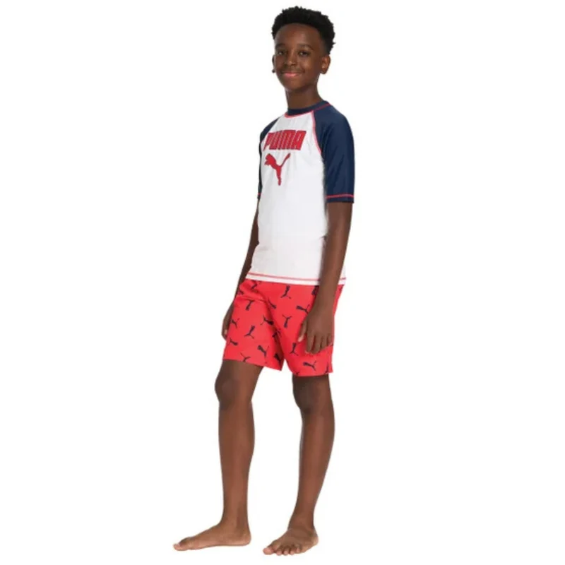 PUMA - Maillot de Bain Dermoprotecteur 2 Pièces pour Garçon