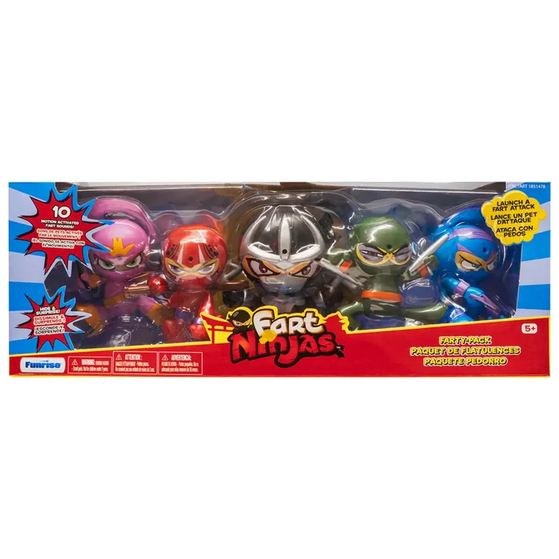FUNRISE - Ensemble de 5 Figurines Fart Ninjas