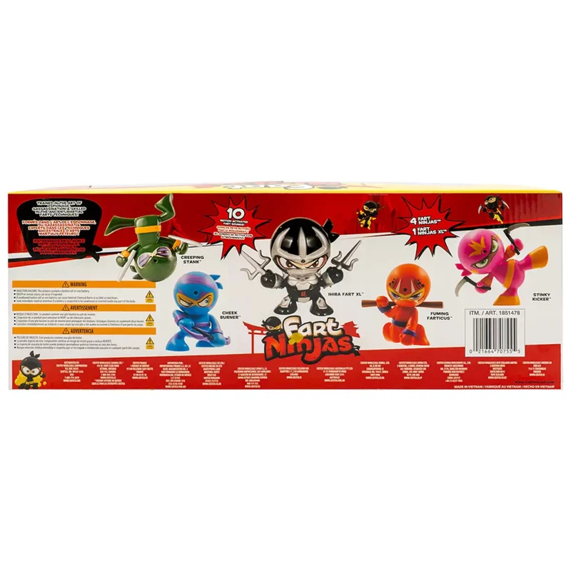 FUNRISE - Ensemble de 5 Figurines Fart Ninjas
