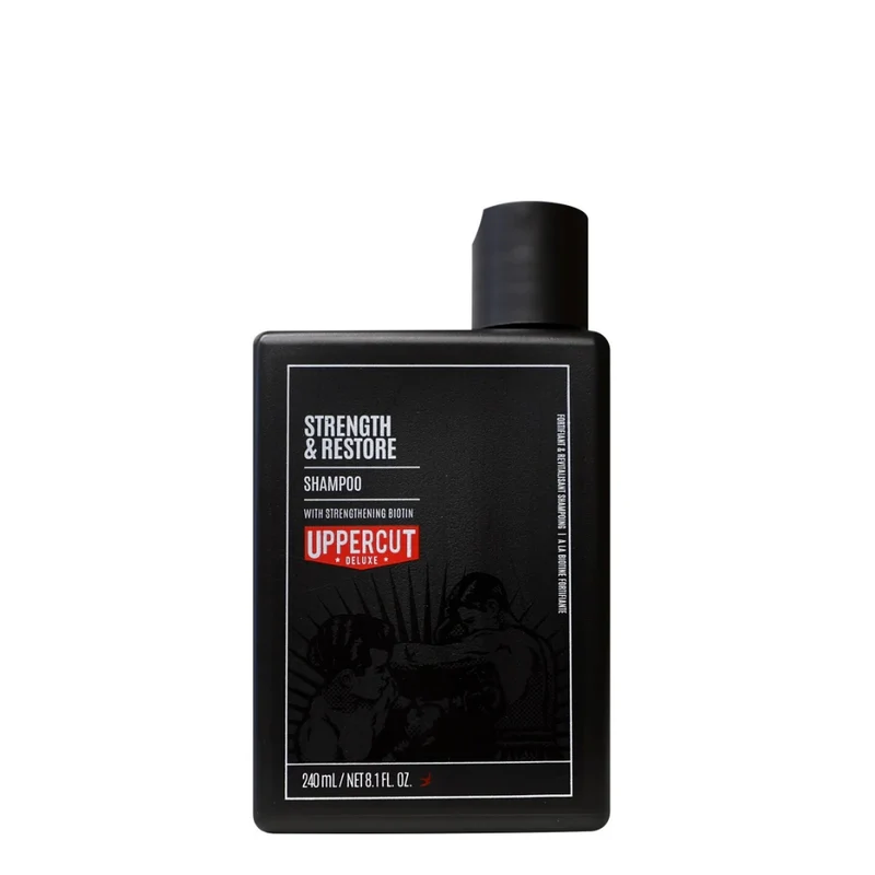 Shampoing fortifiant et réparateur "Strength & Restore Shampoo" - À la biotine fortifiante (240ml/8.1oz)