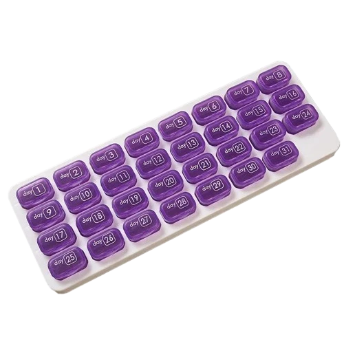 Grand Pilulier mensuel - 31 cases pour un mois
