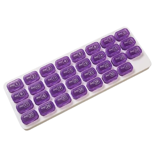 Grand Pilulier mensuel - 31 cases pour un mois