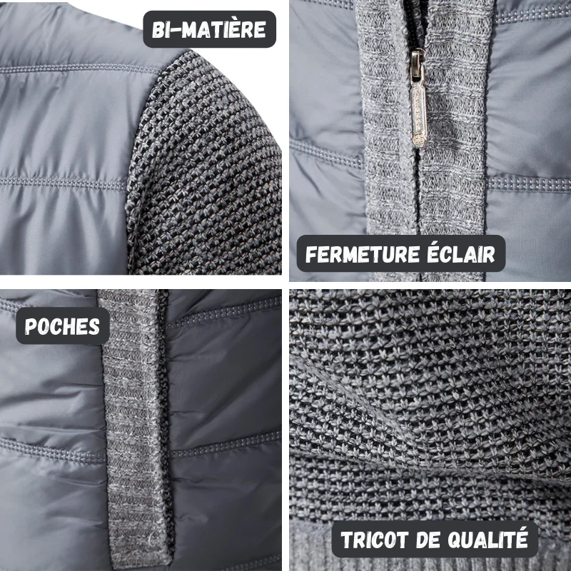 Cardigan matelassé pour Homme - Collection Hiver 2023