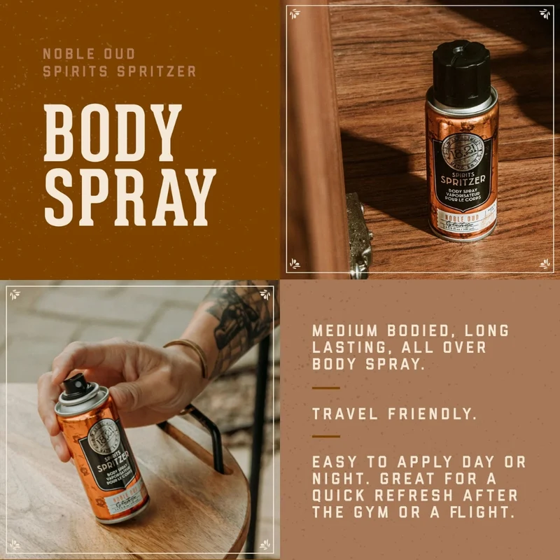 18.21 Man Made - Vaporisateur pour le corps "Spirits Spritzer Noble Oud" (100ml/3.4oz)