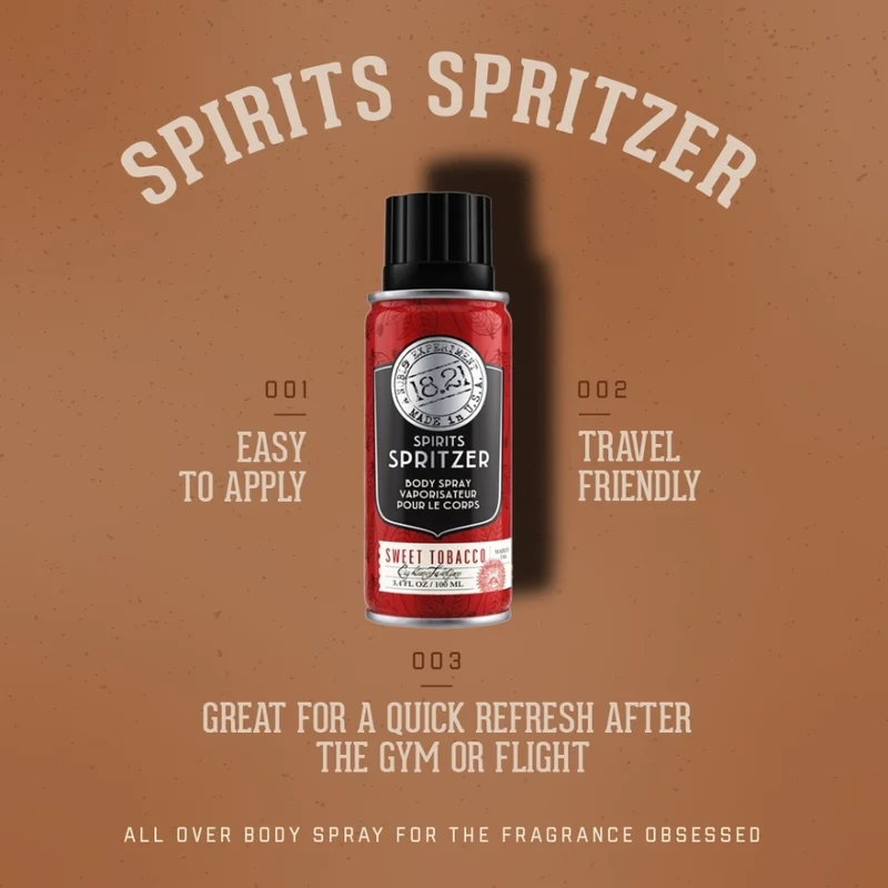 18.21 Man Made - Vaporisateur pour le corps "Spirits Spritzer Sweet Tobacco" (100ml/3.4oz)
