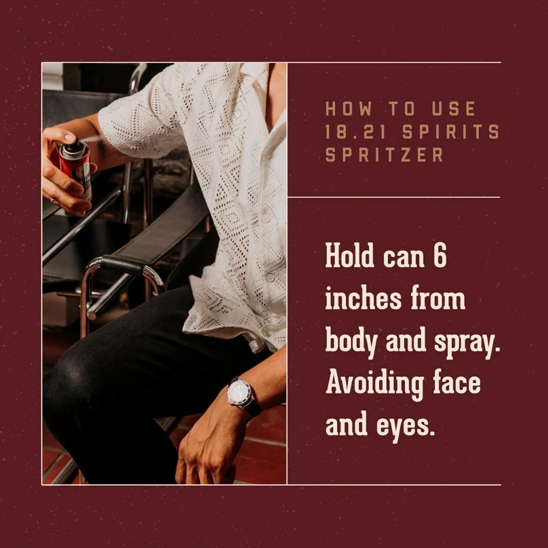 18.21 Man Made - Vaporisateur pour le corps "Spirits Spritzer Sweet Tobacco" (100ml/3.4oz)