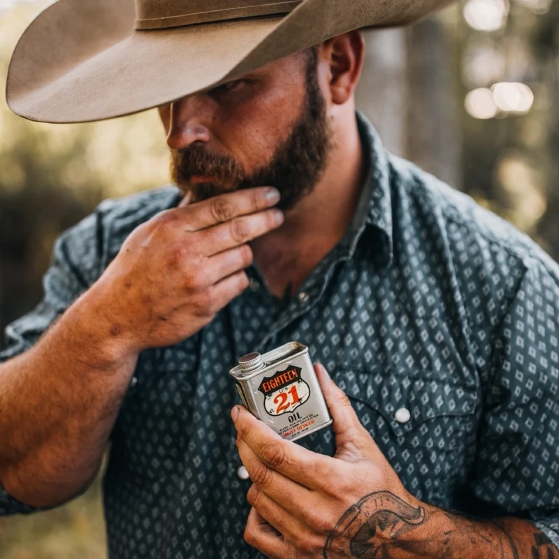 18.21 Man Made - Huile pour la barbe, cheveux et peau "Sweet Tobacco" (60ml/2.0oz)