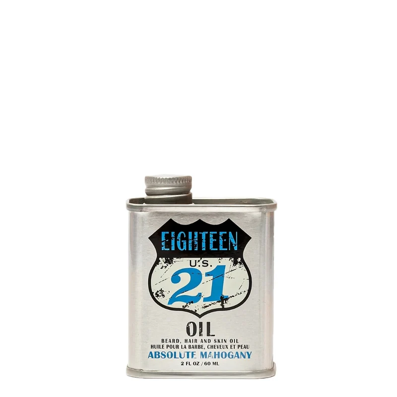 18.21 Man Made - Huile pour la barbe, cheveux et peau "Absolute Mahogany" (60ml/2.0oz)