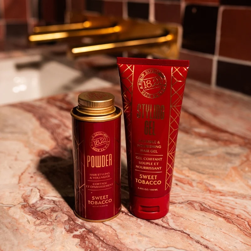 Gel coiffant "Styling Gel Sweet Tobacco" - Souple et nourrissant (100ml/3.4oz)