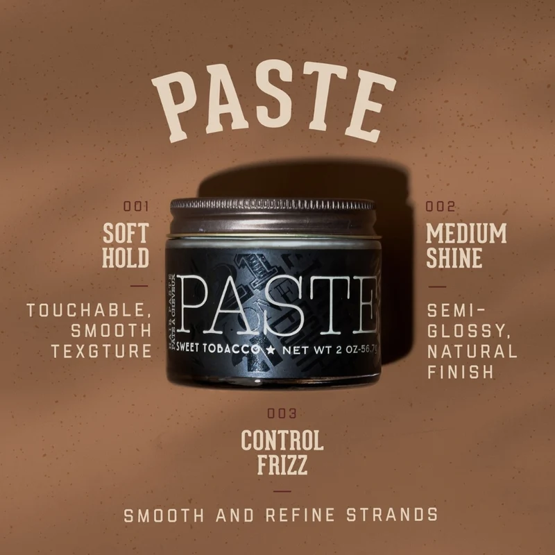 Pâte coiffante "Sweet Tobacco Hair Paste" - Tenue légère, brillance moyenne (56.7g/2.0oz)