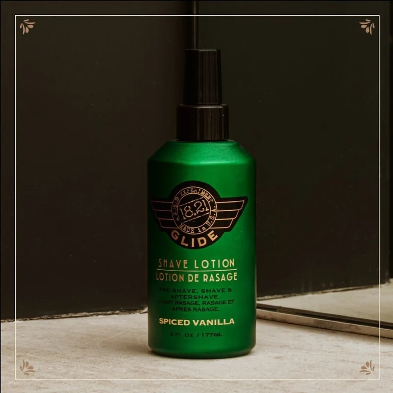 Lotion de rasage, avant rasage, rasage et après rasage "Spiced Vanilla Glide"